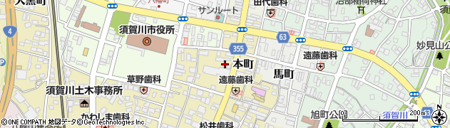 福島県須賀川市本町周辺の地図