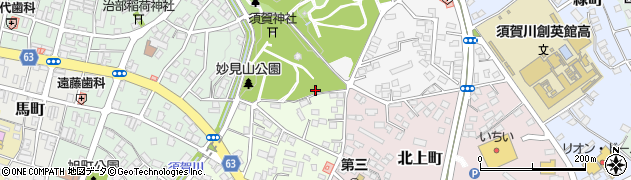 福島県須賀川市妙見周辺の地図