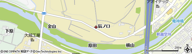 福島県須賀川市西川辰ノ口周辺の地図