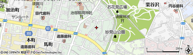 福島県須賀川市東町周辺の地図