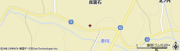 福島県小野町（田村郡）皮籠石（宮ノ前）周辺の地図