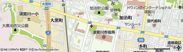 福島県須賀川市八幡町周辺の地図