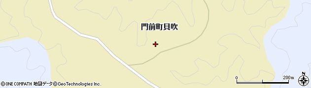 石川県輪島市門前町貝吹（ハ）周辺の地図