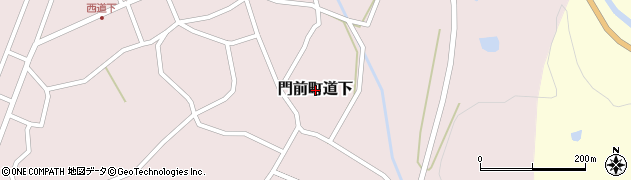 石川県輪島市門前町道下周辺の地図