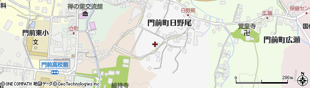 石川県輪島市門前町日野尾（ハ）周辺の地図