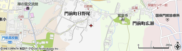 石川県輪島市門前町日野尾（ニ）周辺の地図