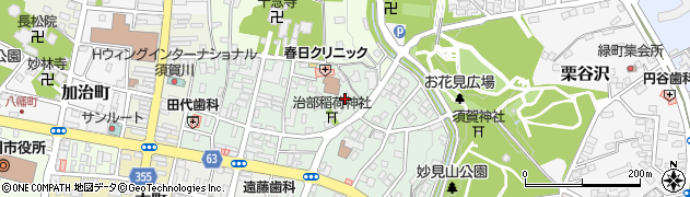 福島県須賀川市東町130周辺の地図