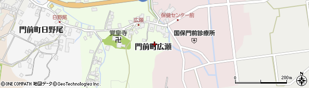石川県輪島市門前町広瀬周辺の地図