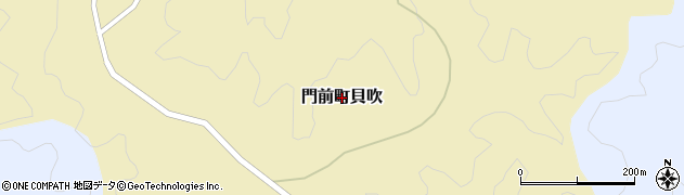 石川県輪島市門前町貝吹周辺の地図