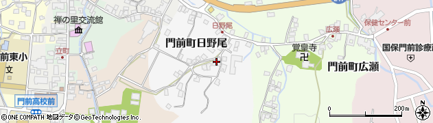 石川県輪島市門前町日野尾（イ）周辺の地図