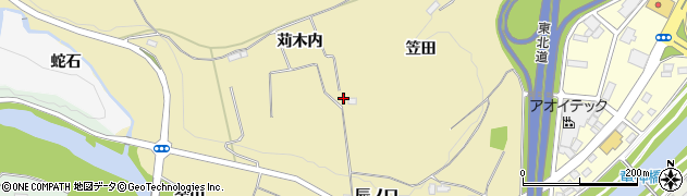 福島県須賀川市西川（苅木内）周辺の地図