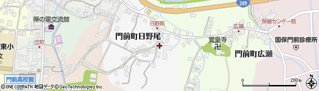 石川県輪島市門前町日野尾周辺の地図