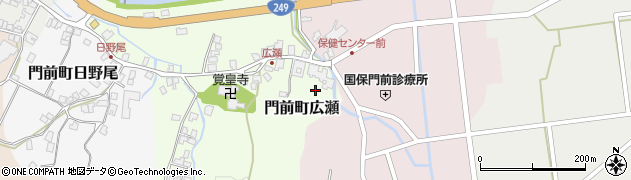 石川県輪島市門前町広瀬（ニ）周辺の地図
