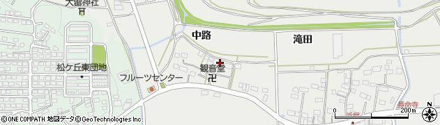福島県須賀川市浜尾中路周辺の地図