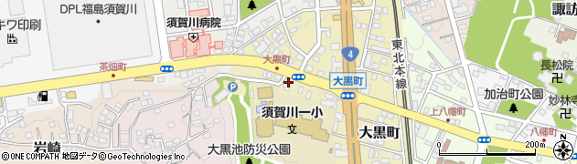 福島県須賀川市大黒町212周辺の地図