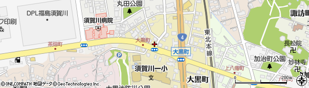 福島県須賀川市大黒町225周辺の地図