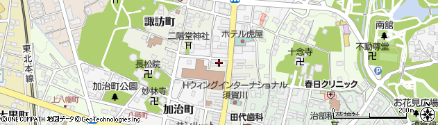 東邦銀行須賀川西支店周辺の地図