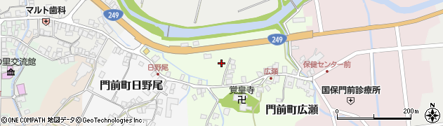 石川県輪島市門前町広瀬ロ周辺の地図