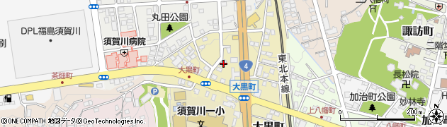 福島県須賀川市大黒町275周辺の地図