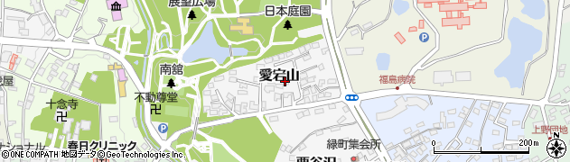 福島県須賀川市愛宕山周辺の地図