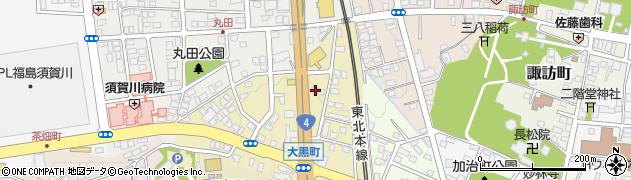 福島県須賀川市大黒町25周辺の地図
