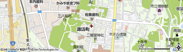 福島県須賀川市諏訪町周辺の地図