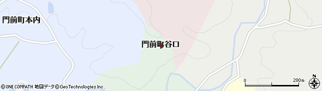 石川県輪島市門前町谷口周辺の地図