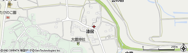 福島県須賀川市浜尾（漆房）周辺の地図