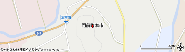 石川県輪島市門前町本市周辺の地図