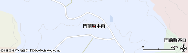 石川県輪島市門前町本内周辺の地図