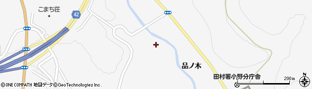 福島県小野町（田村郡）小野新町（小白井）周辺の地図
