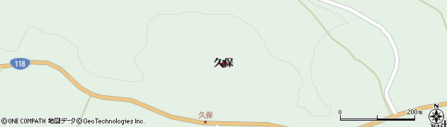 福島県須賀川市江花（久保）周辺の地図