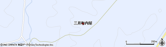 石川県輪島市三井町（内屋）周辺の地図
