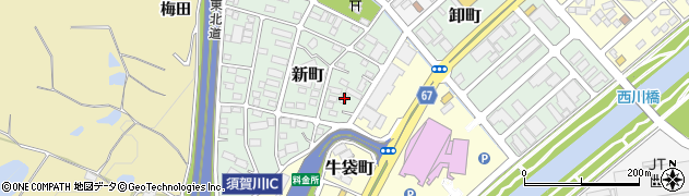 福島県須賀川市新町54周辺の地図