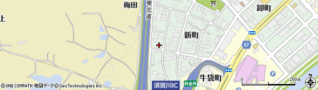 福島県須賀川市新町92周辺の地図