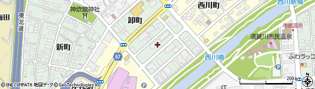 福島県須賀川市卸町周辺の地図