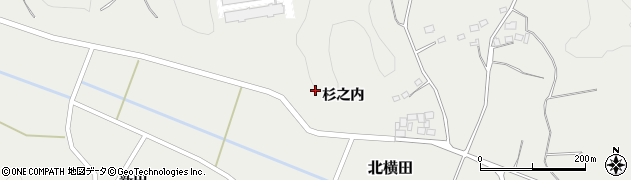福島県須賀川市北横田（杉之内）周辺の地図