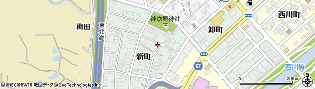 福島県須賀川市新町71周辺の地図