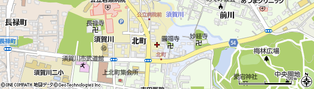 福島県須賀川市北町78周辺の地図
