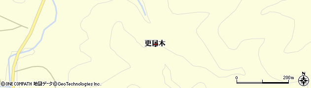 福島県岩瀬郡天栄村田良尾更目木周辺の地図