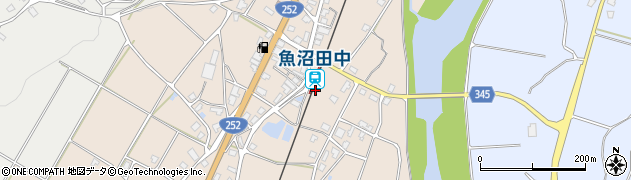 魚沼田中駅周辺の地図