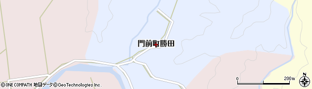 石川県輪島市門前町勝田周辺の地図