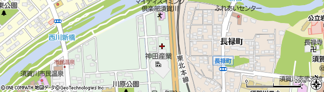 天栄村湯本学生寮周辺の地図