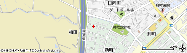 福島県須賀川市新町151周辺の地図