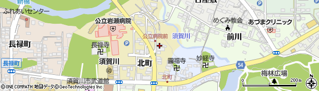 福島県須賀川市北町89周辺の地図