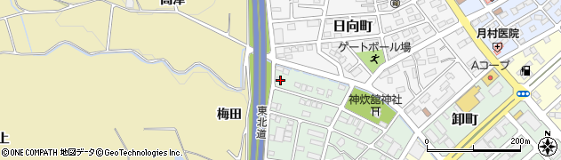 福島県須賀川市新町166周辺の地図