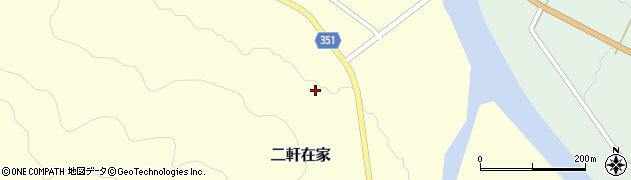 福島県只見町（南会津郡）二軒在家（鳥喰）周辺の地図