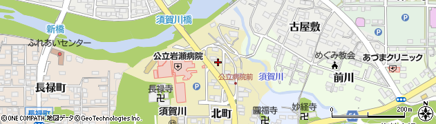 福島県須賀川市北町116周辺の地図