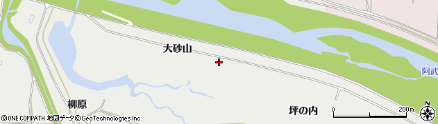 福島県須賀川市浜尾大砂山周辺の地図