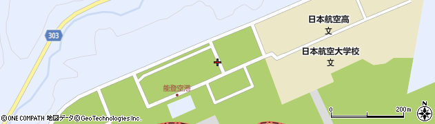 能登空港（のと里山空港）ターミナル到着口周辺の地図
